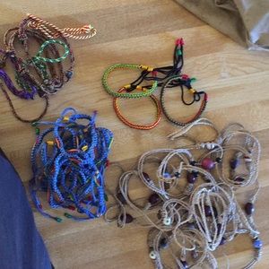 Hemp and cording bracelets